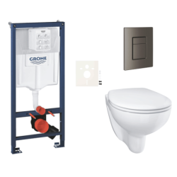 Závěsný wc set do lehkých stěn / předstěnová montáž GROHE Bau Ceramic SIKOGRSBAUSCAL0