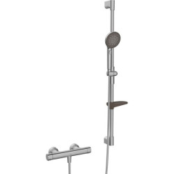 Sprchová baterie Hansa Prisma se sprchovým setem 150 mm broušená ocel 4813043180