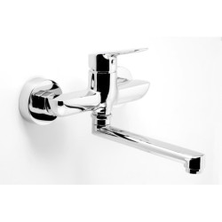 Dřezová - umyvadlová baterie Novaservis Metalia 54 s otočným ramínkem 150 mm chrom 54076,0E