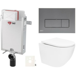 Závěsný wc set k zazdění SAT SIKOSZTOR67GMM