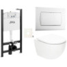 Závěsný wc set do lehkých stěn / předstěnová SAT Fusion SIKOJSTORFU1