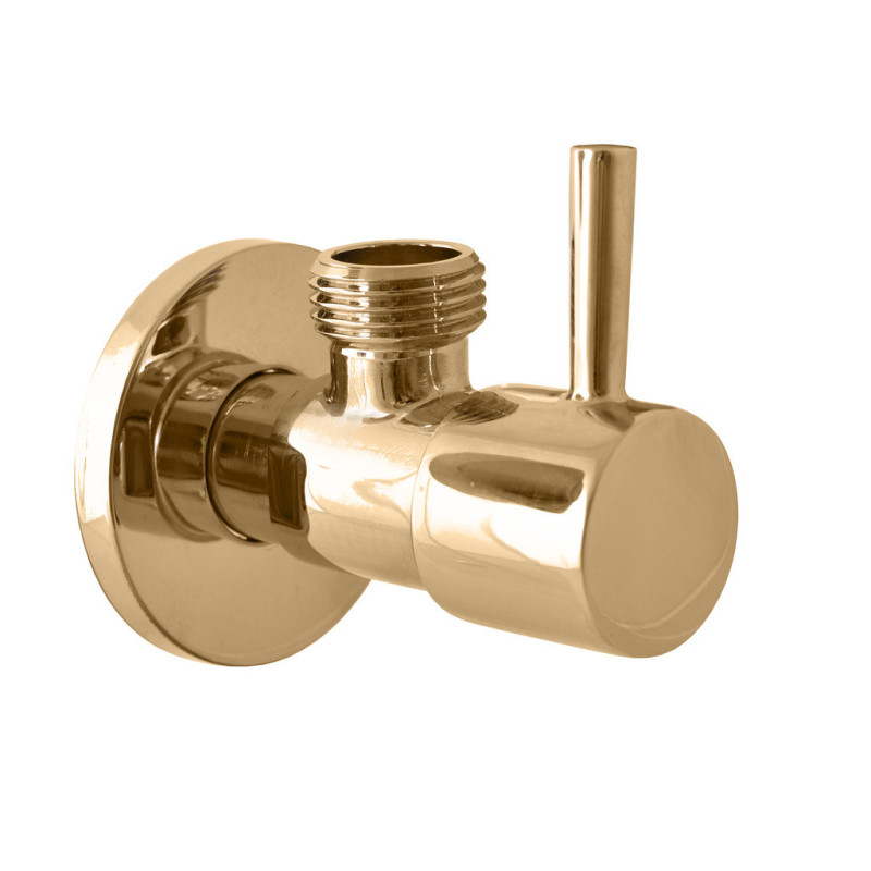 Rohový ventil RAV Slezák 1/2"x3/8" zlatá lesklá RV0238Z