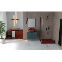 Sprchová vanička obdélníková Polysan Flexia 150x90 cm litý mramor hnědá 72898.71