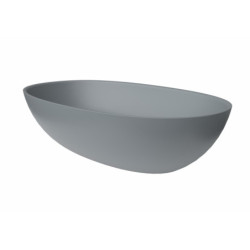 Umyvadlo na desku SAT Aula 60x36 cm světle šedá mat bez otvoru pro baterii, bez přepadu SATAU6036LG