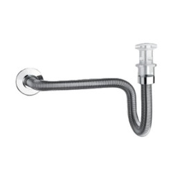 Flexibilní umyvadlový sifon Silfra 80cm chrom PP13051