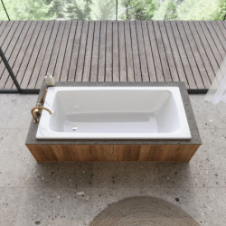 Kompletní set obdélníková vana Kaldewei Cayono 170x75 cm smaltovaná ocel levá i pravá s montážní sadou KALDEWEISET7