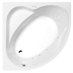 Masážní vana Polysan Sirius 130x130 cm Highline Hydro akrylát levá i pravá 49111.5010