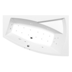 Masážní vana Polysan Evia 160x100 cm Active Hydro-Air akrylát pravá 12611.2010