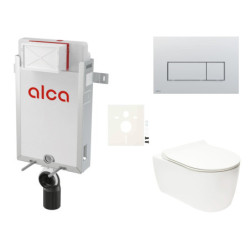 Cenově zvýhodněný závěsný WC set Alca k zazdění + WC Glacera Alfa SIKOAA9