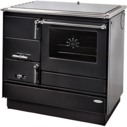 KVS MORAVIA VSP 9103 sporák na tuhá paliva 8,4kW, s troubou, pravý, antracit/chrom