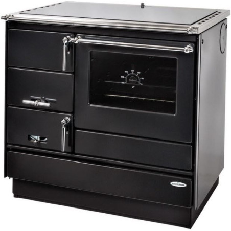 KVS MORAVIA VSP 9103 sporák na tuhá paliva 8,4kW, s troubou, pravý, antracit/chrom
