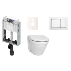 Cenově zvýhodněný závěsný WC set TECE k zazdění + WC Vitra S50 KMPLS50T