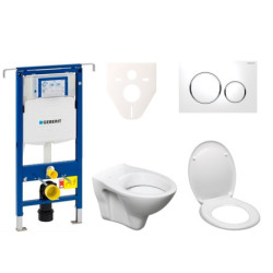 Cenově zvýhodněný závěsný WC set Geberit do lehkých stěn / předstěnová montáž+ WC S-Line S-line Pro 111.355.00.5ND4