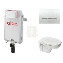 Cenově zvýhodněný závěsný WC set Alca k zazdění + WC S-Line S-line Pro SIKOAP5