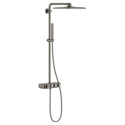 Sprchový systém GROHE Euphoria SmartControl na stěnu s termostatickou baterií kartáčovaný Hard Graphite 26508AL0
