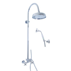Sprchový systém RAV SLEZÁK Morava s kohoutkovou baterií chrom MK381.0/3
