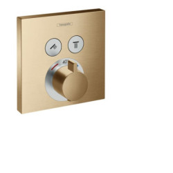 Sprchová a vanová baterie Hansgrohe ShowerSelect bez podomítkového tělesa kartáčovaný bronz 15763140