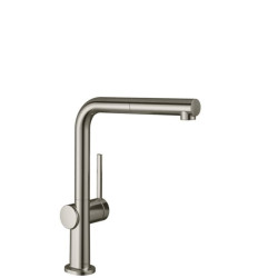 Dřezová baterie Hansgrohe Talis vytahovatelný výtok vzhled nerezu 72808800