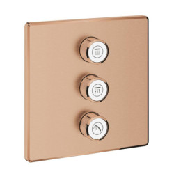 Sprchová a vanová baterie GROHE Grohtherm Smartcontrol bez podomítkového tělesa kartáčovaný Warm Sunset 29127DL0