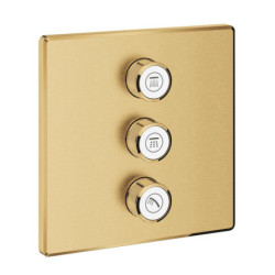 Sprchová a vanová baterie GROHE Grohtherm Smartcontrol bez podomítkového tělesa kartáčovaný Cool Sunrise 29127GN0