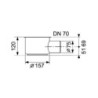 Sifon Tece Drainline plast černá 650002
