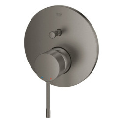 Sprchová a vanová baterie GROHE Essence bez podomítkového tělesa kartáčovaný Hard Graphite 24167AL1
