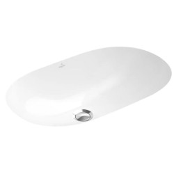 Zápustné umyvadlo Villeroy & Boch O.novo 60x35 cm bez otvoru pro baterii, bez přepadu 416260R1