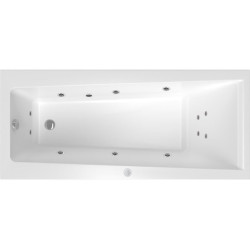 Masážní vana SIKO Idea Plus 170x75 cm BASIC akrylát levá SIKOHMBID170L