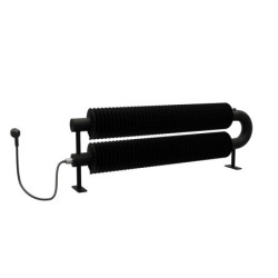 Radiátor elektrický ISAN Spiral 150 cm černá mat ZO20571500FZECSM