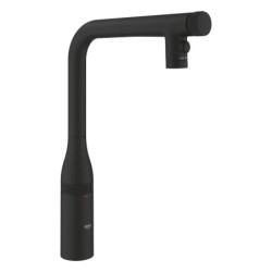 Dřezová baterie GROHE Essence s vytahovací sprškou, 2 proudy phantom black 31892KF0