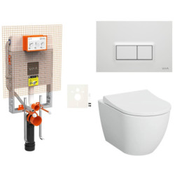 Cenově zvýhodněný závěsný WC set VitrA k zazdění + WC VitrA Nuo SIKOVIZNUO600