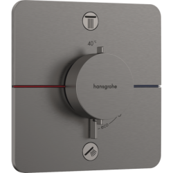Sprchová a vanová baterie Hansgrohe ShowerSelect Comfort Q bez podomítkového tělesa kartáčovaný černý chrom 15586340
