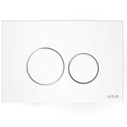 Ovládací tlačítko VitrA Vetro skleněné bílé 740-1600