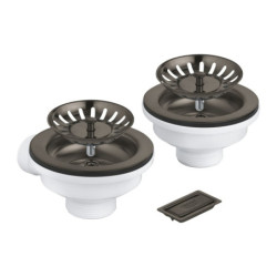 Výpust k dřezu GROHE kartáčovaný Hard Graphite 40997AL0