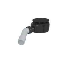 Vaničkový sifon MULTI 90 x 40/50mm nízký černý ESLIM90KOBL