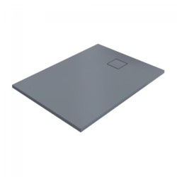 Sprchová vanička obdélníková Hüppe EasyFlat 140x80 cm litý mramor šedá matná EF0205.026